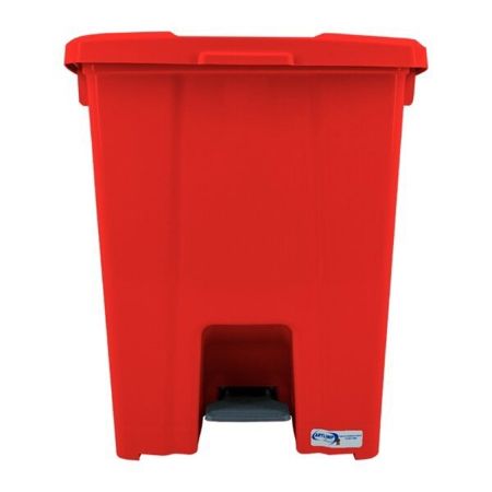 Imagem de LIXEIRA PLASTICA QUADRADA  30L C/ PEDAL  ( C/ 04 UND DESMONTADAS) VERMELHO