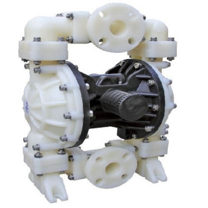 Imagem de BOMBA PNEUMATICA DUPLO DIAFRAGMA 1.1/2" ROSCA BSPT-F VAZAO 0 A 358L/MIN PRESSAO 8,4BAR POLIPROPILENO