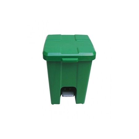 Imagem de LIXEIRA PLASTICA QUADRADA  30L C/ PEDAL  ( C/ 04 UND DESMONTADAS) VERDE