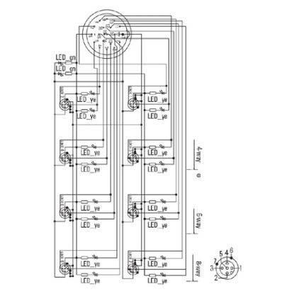 Imagem de CAIXA DE DISTRIBUICAO DE SENSORES SAI-8-S 5P M12 30V IP-68