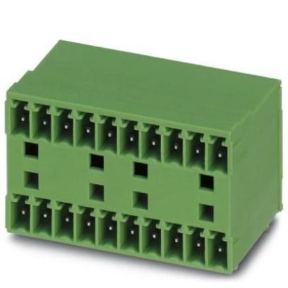 Imagem de CONECTOR DE CIRCUITO IMPRESSO 16P 160V 8A VERDE ESTANHADO 