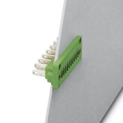 Imagem de CONECTOR DE CIRCUITO IMPRESSO 14P 160V 8A VERDE ESTANHADO 