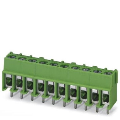 Imagem de CONECTOR DE CIRCUITO IMPRESSO 2P 400V 32A VERDE ESTANHADO PRETO