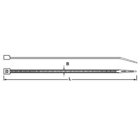 Imagem de ABRACADEIRA ACABAMENTO DE FIXACAO PA6.6 PRETO 4,5 X 390MM X 106MM 