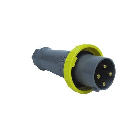 Imagem de PLUGUE INDUSTRIAL SOBREPOR MACHO TETRAPOLAR 63A 690V PRETO