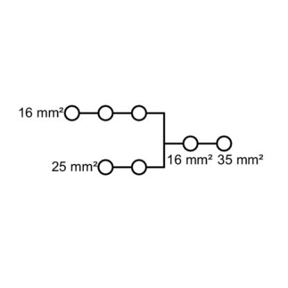 Imagem de BLOCO DE DISTRIBUICAO P/ BARRAMENTO 1P 214A 1000V 