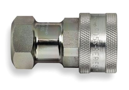 Imagem de ACOPLADOR ENGATE FEMEA DE ACO 3/8” C/ ROSCA NPT P/ AR COMPRIMIDO