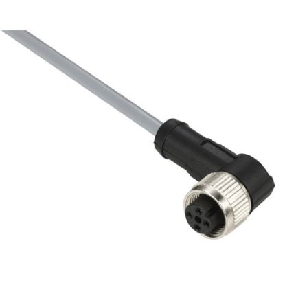 Imagem de CABO PVC 4 PINOS C/ CONECTOR M12 FEMEA COTOVELO 10M