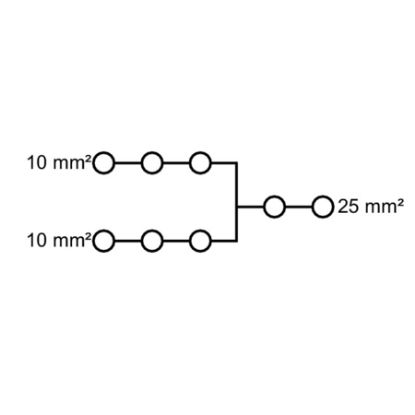 Imagem de BLOCO DE DISTRIBUICAO P/ BARRAMENTO 1P 101A 1000V 