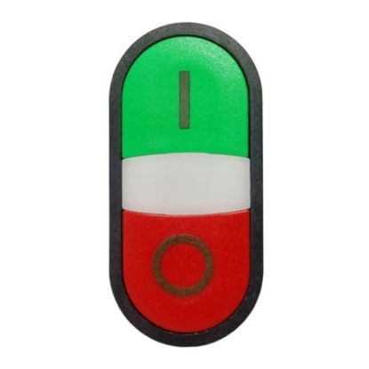 Imagem de BOTAO DUPLO VERDE E VERMELHO 22MM 1NA+1NF IMPULSO 