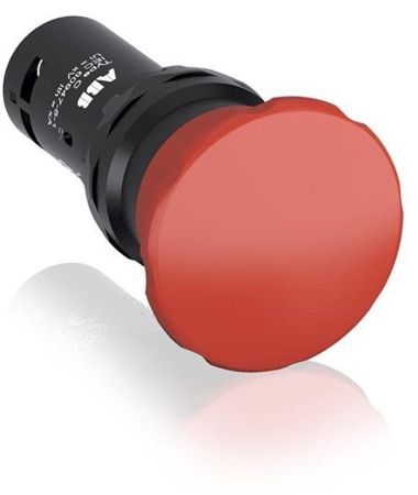 Imagem de BOTAO COGUMELO 40MM VERMELHO 22MM 1NA+1NF IMPULSO 