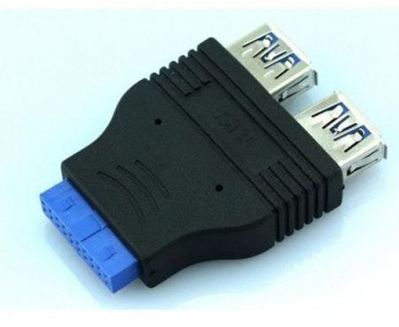 Imagem de ADAPTADOR 20 PINOS P/ 2 USB 3.0 FEMEA