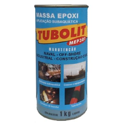 Imagem de MASSA EPOXI TUBOLIT A/B CJ 01KG BI-COMPONENTE SUBAQUATI