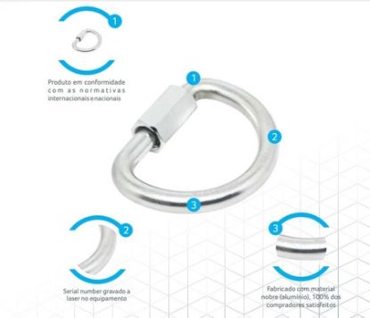 Imagem de CONECTOR DE ANCORAGEM ACO GALVANIZADO 35KN