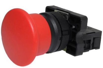 Imagem de BOTAO COGUMELO 40MM VERMELHO 22MM 1NF IMPULSO 