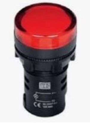 Imagem de SINALEIRO REDONDO VERMELHO 22,0 MM 24 VCA/VCC LED CEW