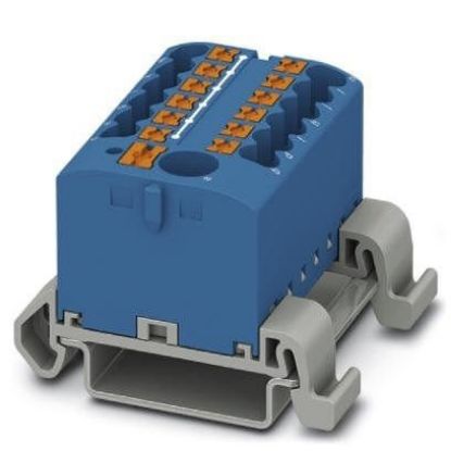 Imagem de BLOCO CONECTOR DE PASSAGEM AZUL 690V 24A 13C 0,14-4MM2 