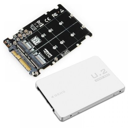 Imagem de CASE ADAPTADOR 2X SSD M.2 P/ U.2 SAS SFF-8639