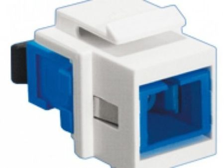 Imagem de ADAPTADOR 1F SM SC/APC BRANCO KIT 2 PC FIBRA OPTICA 35050* 