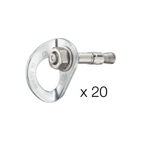 Imagem de PACOTE C/ 20 CHAPELETAS C/ PARABOLT ACO INOX 316 L