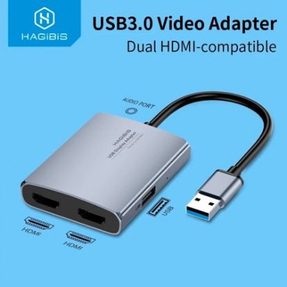 Imagem de ADAPTADOR USB 3.0 P/ 2X HDMI FULL HD