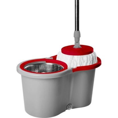 Imagem de MOP GIRATORIO INOX 360  BALDE CENTRIFUGA ESFREG PARA LIMPEZA