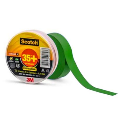 Imagem de FITA ISOLANTE SCOTCH 35+ VERDE 19MM X 20M