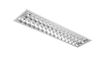 Imagem de LUMINARIA P/ 2 LAMPADAS FLUORESCENTE TUBULAR 20W