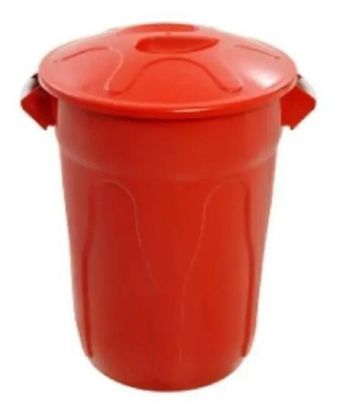 Imagem de LIXEIRA PLASTICA TIPO BALDE 20L C/ TAMPA SOBREPOSTA  VERMELHO