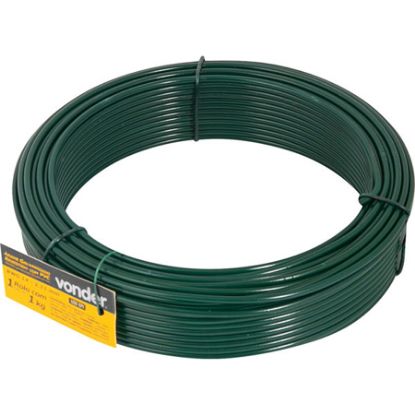 Imagem de ARAME GALVANIZADO  REVESTIDO PVC VERDE BWG 14  