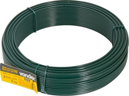 Imagem de ARAME GALVANIZADO  REVESTIDO PVC VERDE BWG 16