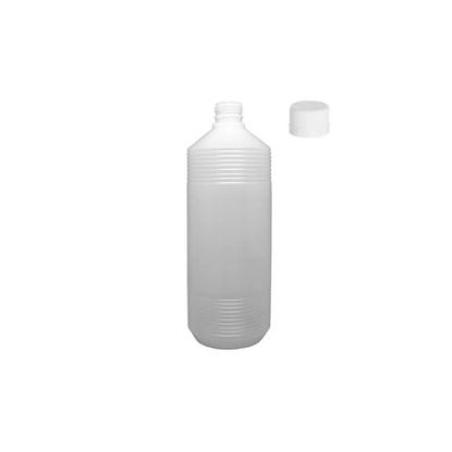 Imagem de FRASCO PLASTICO 1000ML ESTRIADO NATURAL TAMPA RC LEITOSA