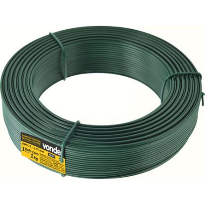 Imagem de ARAME GALVANIZADO  REVESTIDO PVC VERDE BWG 12