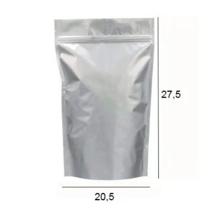 Imagem de PLASTICO ZIP LOCK 28CM X 21CM POUCH METALIZADO