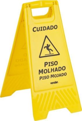 Imagem de CAVALETE P/ SINALIZAÇÃO DE "PISO MOLHADO" 