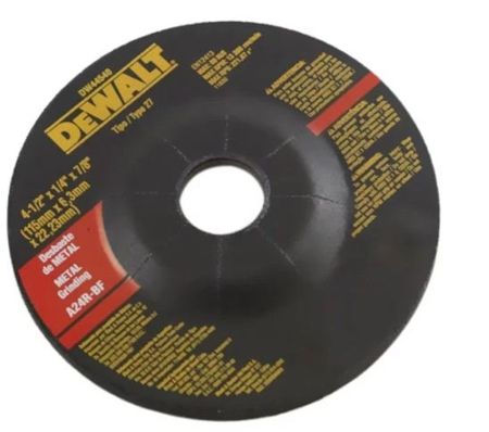 Imagem de DISCO DE DESBASTE  4 1/2'' X 1/4" X 7/8'' 115 X 6,3 X 22MM DE METAL C/ DUAS MALHAS DE FIBRA DE VIDRO