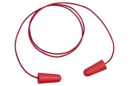 Imagem de PROTETOR AURICULAR DE ESPUMA DESCARTAVEL NRRSF 15 DB C/ CORDAO VERMELHO C/ 200 PARES