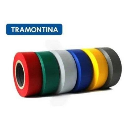 Imagem de FITA ISOLANTE EM TERMOPLASTICO COLORIDA 10 METROS DE 0,13MM X 19MM EM POTE