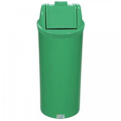 Imagem de LIXEIRA PLASTICA  50L C/ TAMPA BASCULANTE VERDE