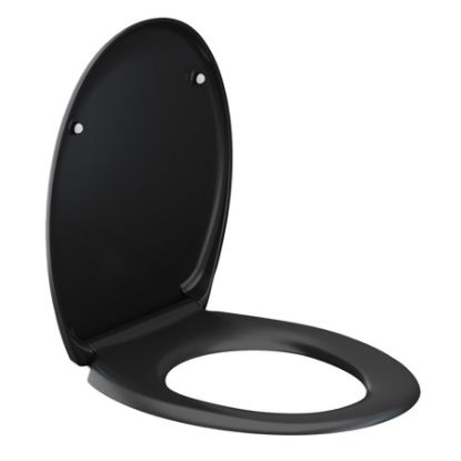 Imagem de ASSENTO SANITÁRIO SMART TERMOFIXO SOFT CLOSE OVAL PRETO