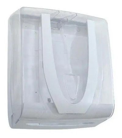 Imagem de SUPORTE PORTA PAPEL INTERFOLHA UNIK 2 OU 3 DOBRAS CRISTAL/BRANCO