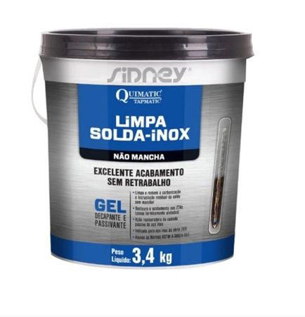 Imagem de LIMPA SOLDA INOX GEL 3,4KG NAO MANCHA