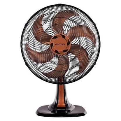 Imagem de VENTILADOR DE MESA OSCILANTE TURBO 6P 40CM BRONZE 220V PREMIUM 