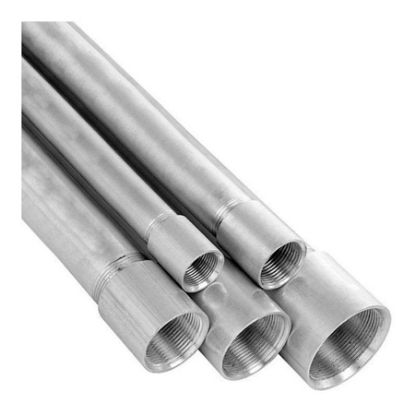 Imagem de ELETRODUTO RIGIDO DE AÇO CARBONO GALVANIZADO FOGO PESADO C/ 1 LUVA 2,65MM  1" NPT 3000MM ABNT NBR 5597