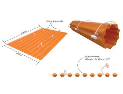 Imagem de FLUTUADOR FLEXIVEL P/ MANGOTE MARITIMO DE 3" A 8"