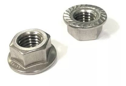 Imagem de PORCA SEXTAVADA DO FLANGE 3/8" EM ACO INOX 316 ASME B18.2.2