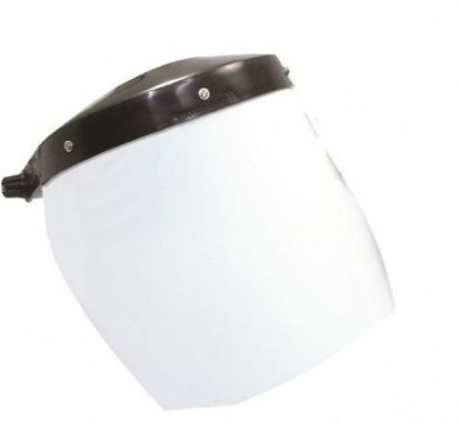 Imagem de PROTETOR FACIAL INCOLOR 8" C/ SUPORTE PLASTICO