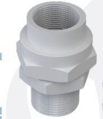 Imagem de UNIAO MACHO/FEMEA EM ALUMINIO FUNDIDO ASME B1.20.1 NPT 1/2" P/ ELETRODUTO