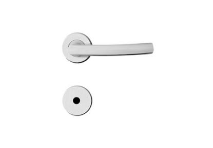 Imagem de FECHADURA P/ PORTA DE BANHEIRO INOX CROMADA ACETINADA  55MM