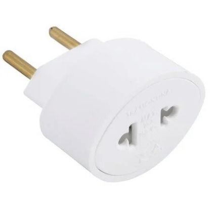 Imagem de ADAPTADOR P/ TOMADA UNIVERSAL 2P 10 250V BRANCO